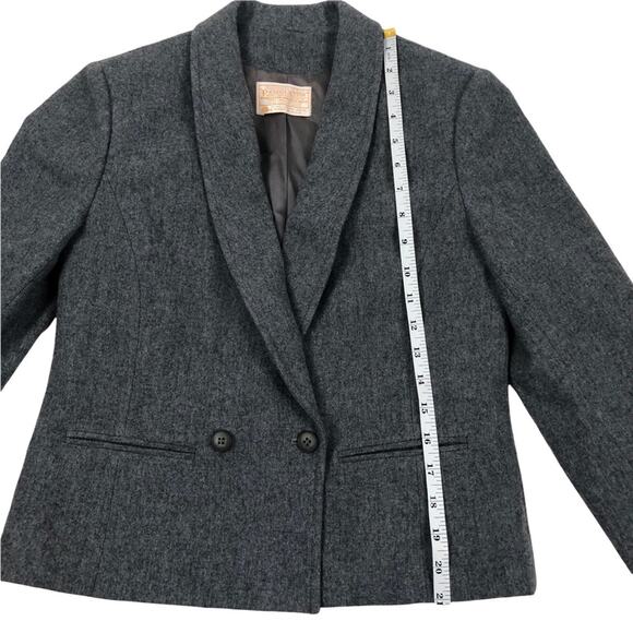 Pendleton vintage gray  Virgin Wool Blazer Small - Picture 5 of 8